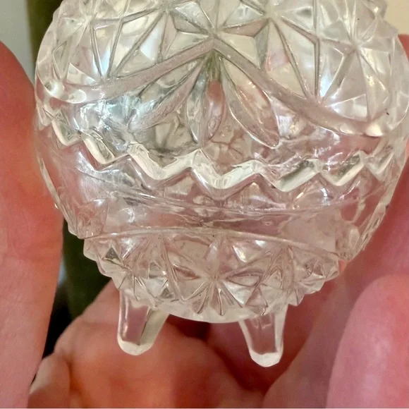 Hofbauer Byrdes Led Crystal Trinket Dish Made in Germany Vintage 70s-80s - Picture 8 of 8